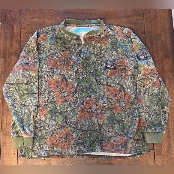 Rasco Other - Rasco Fire Retardant Men’s Henley Camo Long Sleeve Flame Resistant GUC Sz XL
